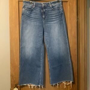 Paige wide leg crop jeans size 34